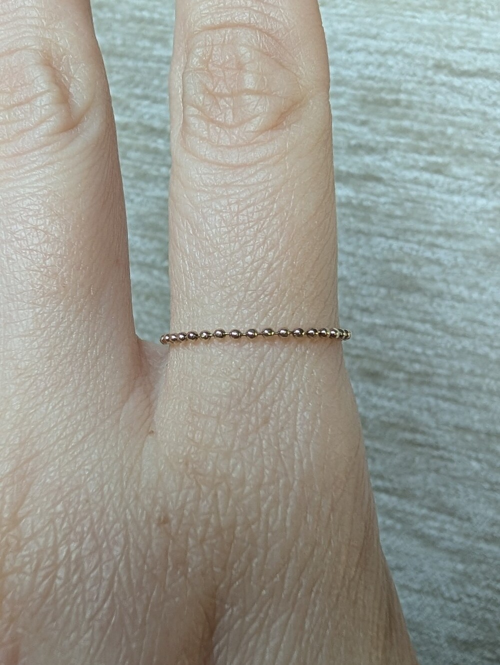 Catbird Little Disco Chain Ring, 14k Gold, Size 7